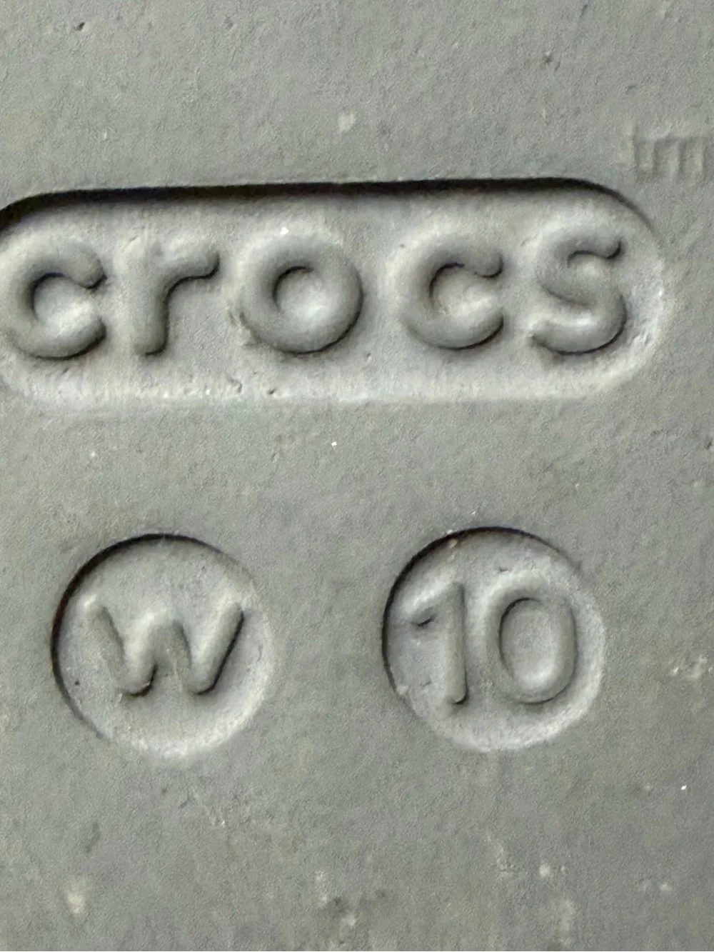 Crocs Iconic Comfort Women's Flip Flop Gray Floral Thing Sandals SzW10